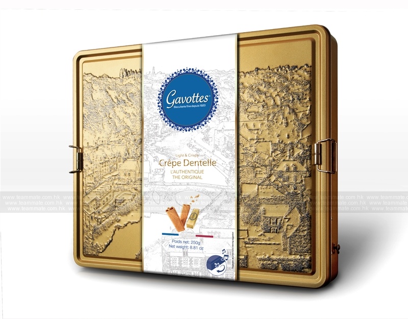 TEAMMATE｜JK030限量版金樂絲法式傳統薄脆傳奇音樂盒珍藏系列Gavottes Plain Crispy Brittany Crêpes with Music Box