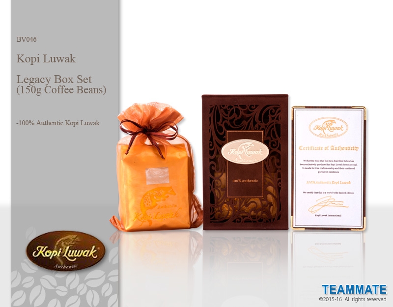 BV046 Kopi Luwak-經典咖啡豆禮盒(150克)