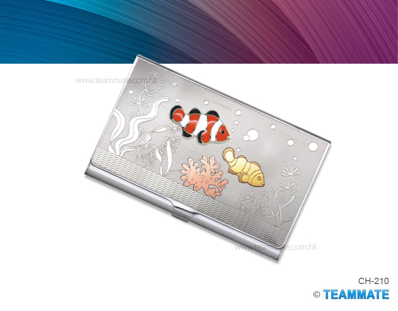 水晶名片盒 (海洋圖案) Name Card Holder with Swarovski Crystal (Ocean)