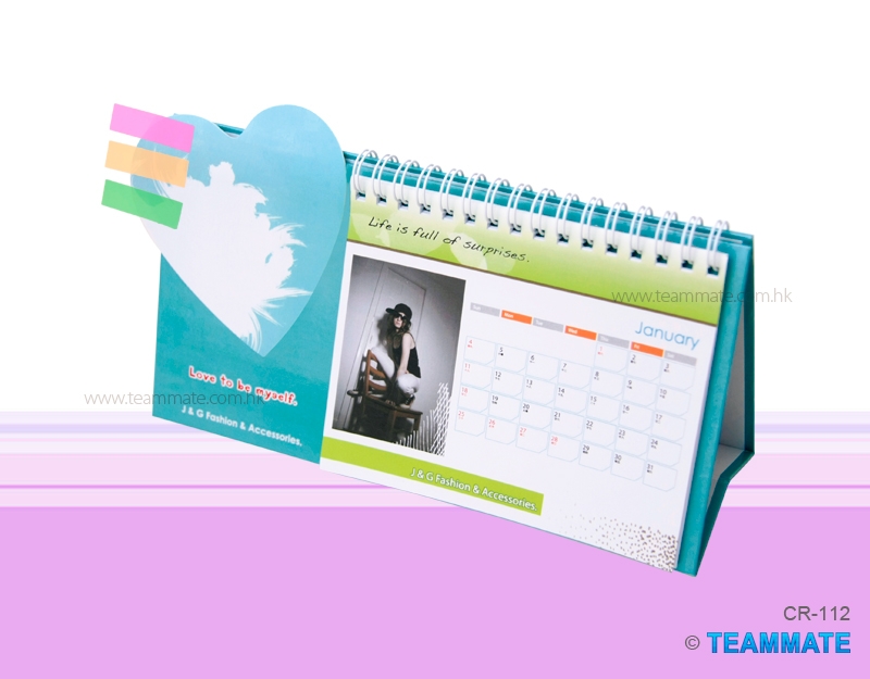 座枱月曆 (心形) Heart Desk Calendar