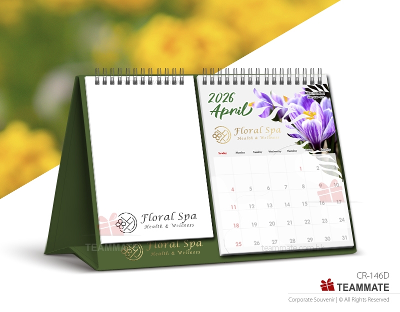 座枱月曆連記事簿 (花語智慧)  Desk Calendar with Notepad (Floral Wisdom) 
