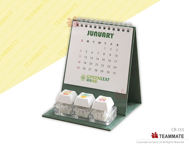 特色座枱月曆  Corporate Desk Calendar with Three Keyboard Button 