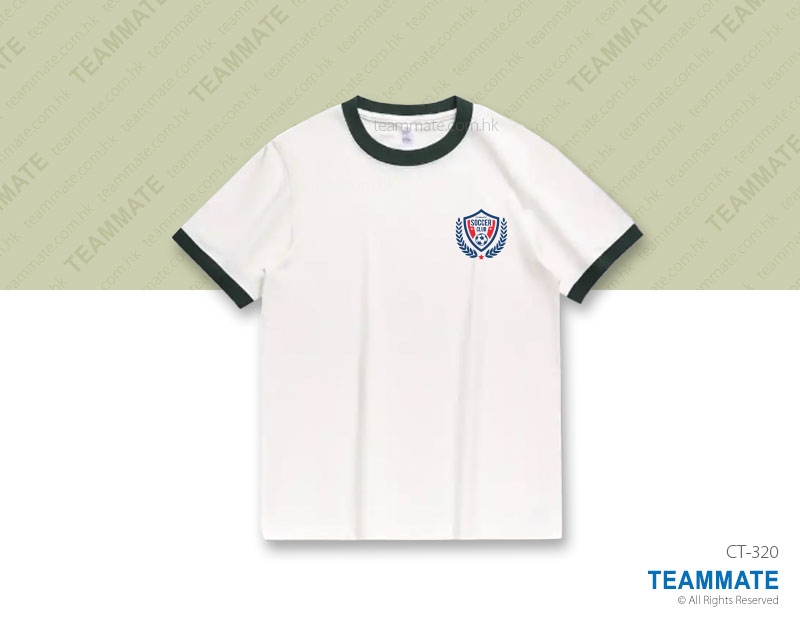 圓領併色邊 T-恤 T-Shirt