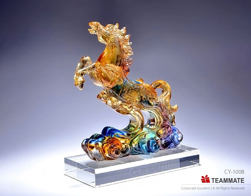 馬形琉璃擺設  Liuli trophy (Horse) 