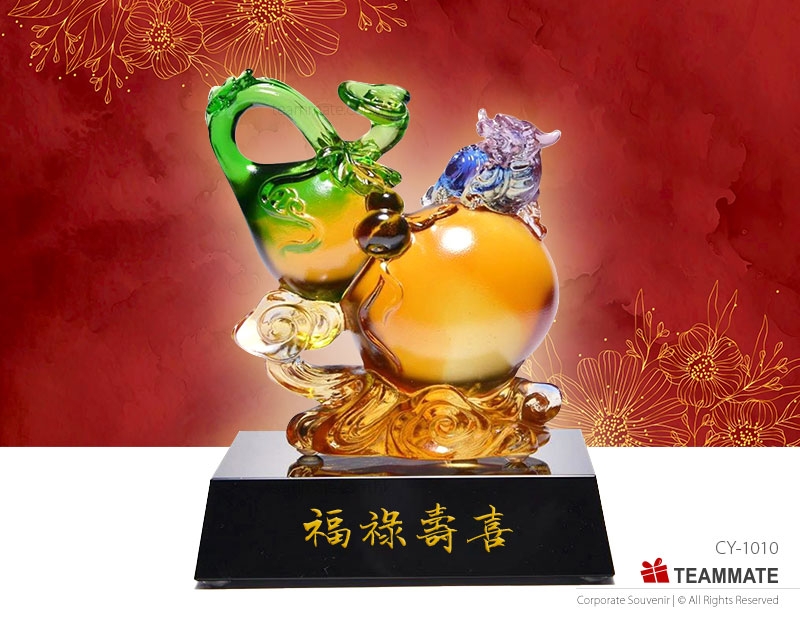 經典吉祥款琉璃擺設  Liuli Ornament (Classic Auspicious Style) 