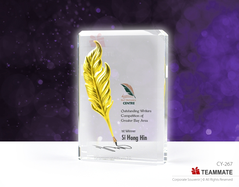 水晶獎座 ｜訂製水晶獎座｜紀念水晶座 Crystal Trophy 