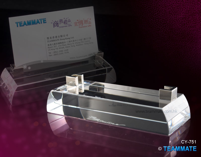 水晶咭片座 Crystal Name Card Holder 