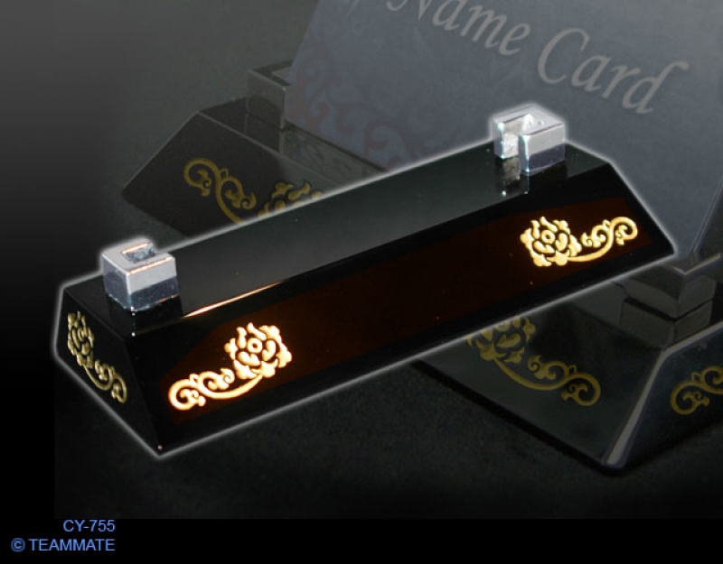 黑水晶名片座  Black Crystal Name Card Holder 