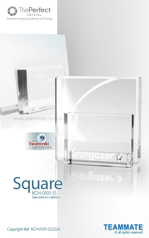  The Perfect - Crystal Card Holder ( Square )