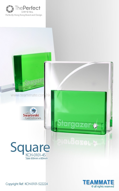  The Perfect - Crystal Card Holder ( Square )