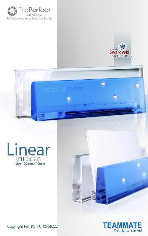  The Perfect - Crystal Card Holder ( Linear )