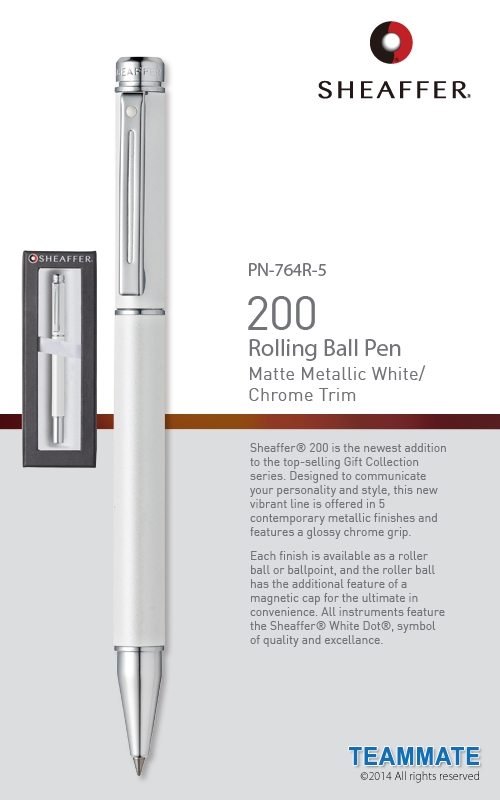  Sheaffer - [200] Rolling Ball Pen