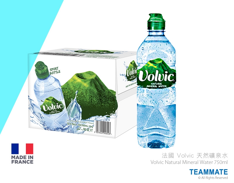 法國富維克天然礦泉水 ($225/箱) Volvic Natural Mineral Water 750mLx12