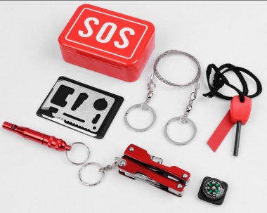 SOS 戶外緊急工具組合7件套裝 (求生自救)  R1689｜香港盛事禮品｜活動紀念品訂造｜TEAMMATE