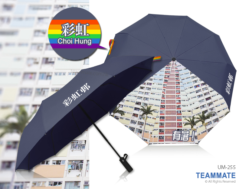10骨摺合自動雨遮｜自動縮骨遮 Auto Open Folding Umbrella — 夏日企業消暑禮品訂製 Summer Corporate Gift Hong Kong