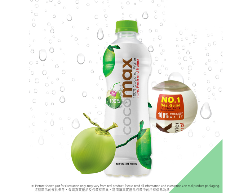 100%純椰子水 (500ml x24) Cocomax Coconut Water — 夏日企業消暑禮品訂製 Summer Corporate Gift Hong Kong