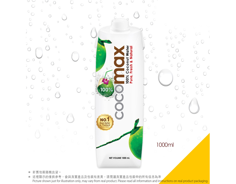 100%純椰子水 (1L x12) Cocomax Coconut Water — 夏日企業消暑禮品訂製 Summer Corporate Gift Hong Kong