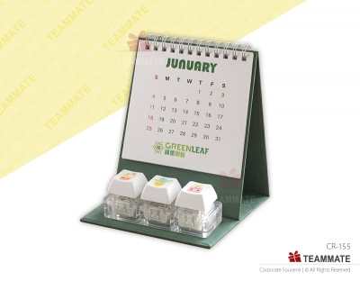 特色座枱月曆  Corporate Desk Calendar with Three Keyboard Button 