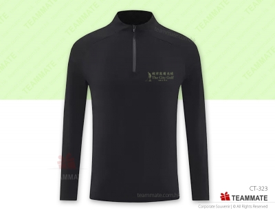 針織長袖拉鏈恤  Knitted Polo Shirt ( Dry-fit ) 