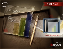 VIP套裝禮品 | 水晶獎座配派克筆Parker Pen  Gift Set (Parker Pen + Crystal Trophy) 
