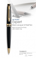 威迪文權威純黑金夾原子筆  Waterman - Expert Black Lacquer GT Ball Pen 