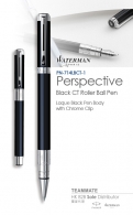 威迪文遠景純黑白夾寶珠筆  Waterman - Perspective Black CT Roller Ball Pen 