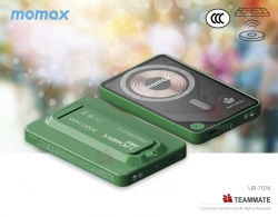 Momax 1-Power X Pro 5000mAh 內置USB-C線移動源支架  1-Power X Pro Magnetic Wireless Power Bank 5000mAh With Built-In USB-C Cable 