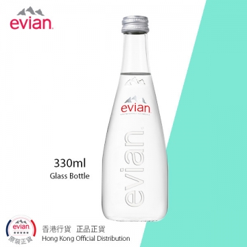 法國依雲天然礦泉水-玻璃樽裝($325/箱)  Evian Natural Mineral Water 330mlx20-Glass 