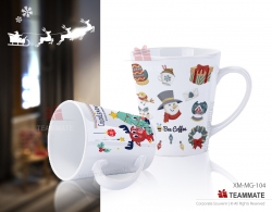 斜身白瓷杯  Ceramic Mug 